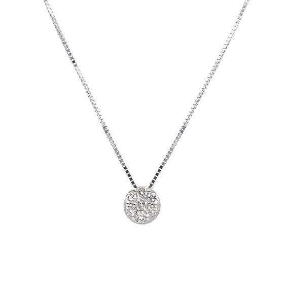 Collana Babila Milano Donna Magic Collection in Oro bianco Diamante 0.10 Ct 108766 - 108766